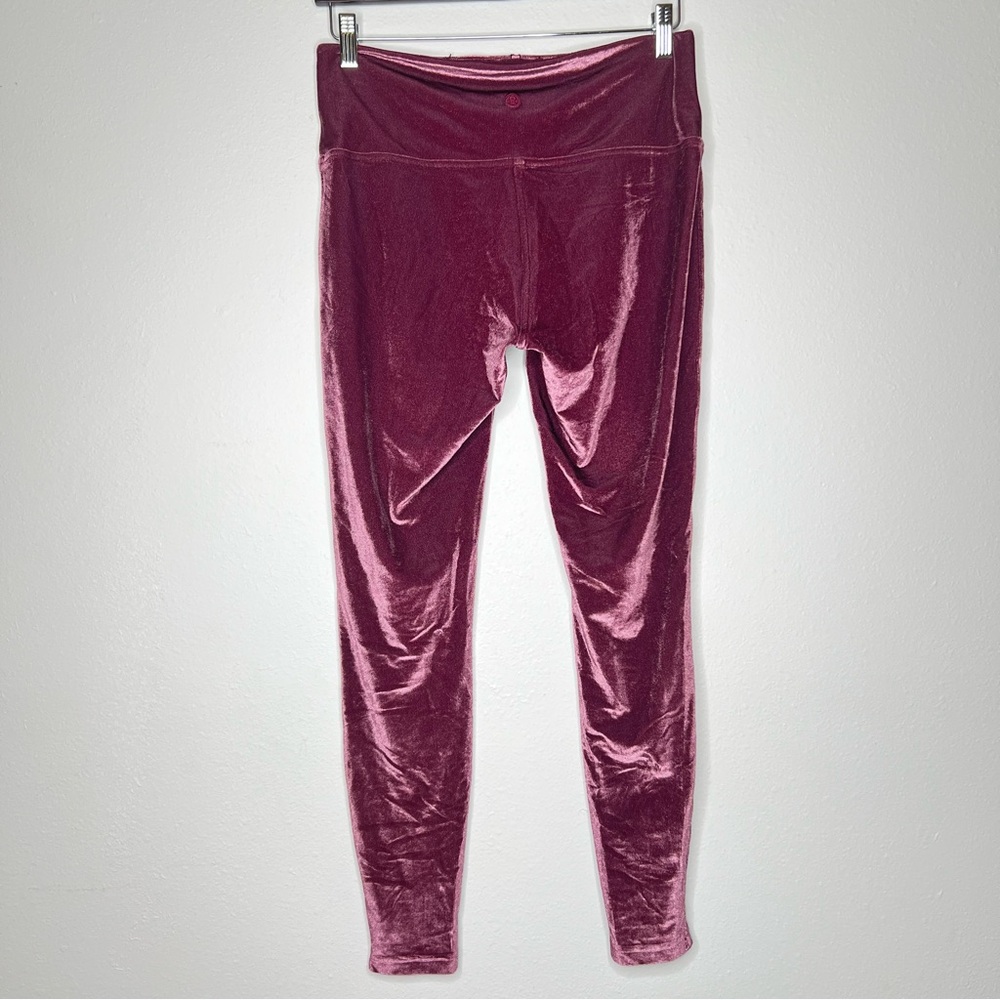 Lululemon Wunder Under High Rise Pink Velvet Leggings Womens Size 12 - Picture 2 of 13